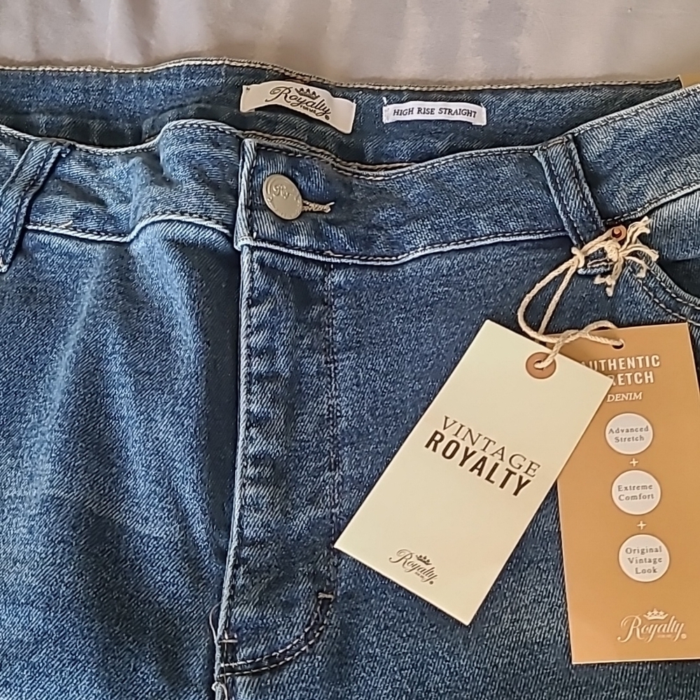 Royalty for me High Rise Straight Jeans, 24W - Picture 3 of 9